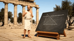 Pietro Schirano - ＂Pythagoras explaining his theorem, in ancient Greece＂  Vi.mp4